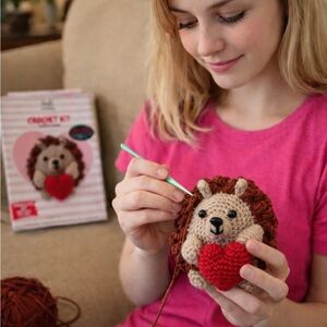 🧵HEDGEHOG🧵 Crochet Kit Hedgehog Needle Creations Stich Sew Craft